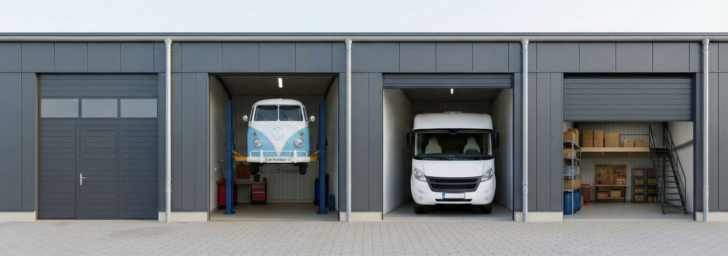 XXL Lager- und Garagenpark Visualisierung